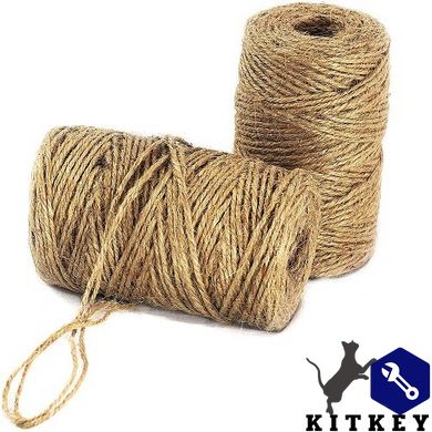 Шпагат джутовий Gruntek Jute twine 2 мм 100м 2 шт.