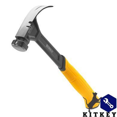 Молоток CURVE-CLAW, суцільнометалевий, вага головки 567 г DeWALT DWHT51009-0