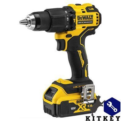 Дрель-шуруповерт аккумуляторная бесщёточная ударная DeWALT DCD709P2T