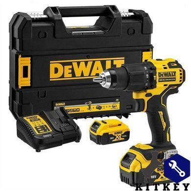 Дрель-шуруповерт аккумуляторная бесщёточная ударная DeWALT DCD709P2T