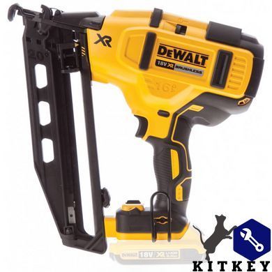 Пістолет цвяхозабивний акумуляторний безщітковий DeWALT DCN660NT
