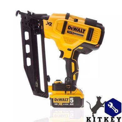Пістолет цвяхозабивний акумуляторний безщітковий DeWALT DCN660P2