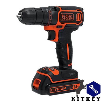 Дрель-шуруповерт аккумуляторная BLACK+DECKER BDCDC18KB