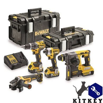 Набір з чотирьох інструментів безщіткових DeWALT DCK422P3