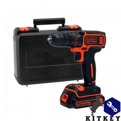 Дрель-шуруповерт аккумуляторная BLACK+DECKER BDCDC18KB