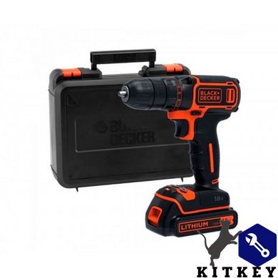 Дрель-шуруповерт аккумуляторная BLACK+DECKER BDCDC18KB