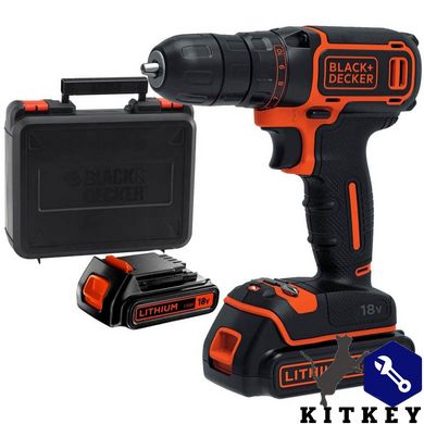 Дрель-шуруповерт аккумуляторная BLACK+DECKER BDCDC18KB