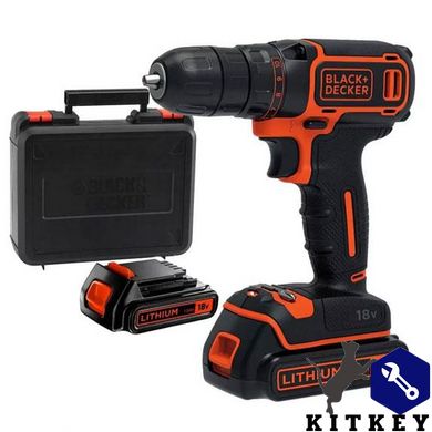 Дрель-шуруповерт аккумуляторная BLACK+DECKER BDCDC18KB