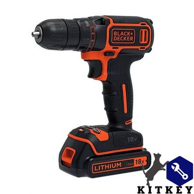 Дрель-шуруповерт аккумуляторная BLACK+DECKER BDCDC18KB